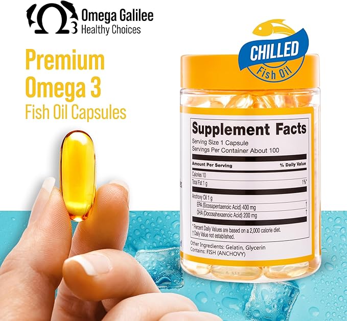 No more Omega 3 fish oil Oxidation Problem We solved it with Cold-Packed for Freshness &amp Potency. Triple Strength Chilled Heavy Metal Free Omega 3 Supplement for Heart &amp Brain Support 100