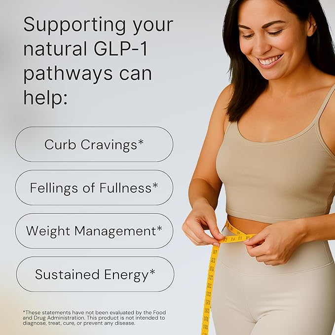 GLP-1 Booster with Akkermansia Muciniphila for Appetite Suppressant Gut Health &amp Metabolism Support – Natural GLP1 Supplement with Dihydroberberine for Men &amp Women – Made in USA – 60 Capsules