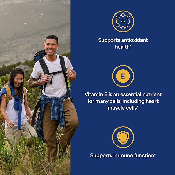 Puritan's Pride Vitamin E-450mg (10000IU) Vitamin Supplement for Immune System Function and Antioxidant Health Support 100 Rapid Release Softgels 2 Pack