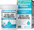 Physician's CHOICE Probiotics 60 Billion CFU - 10 Strains + Organic Prebiotics - Immune Digestive &amp Gut Health - Supports Occasional Constipation Diarrhea Gas &amp Bloating - for Women &amp M