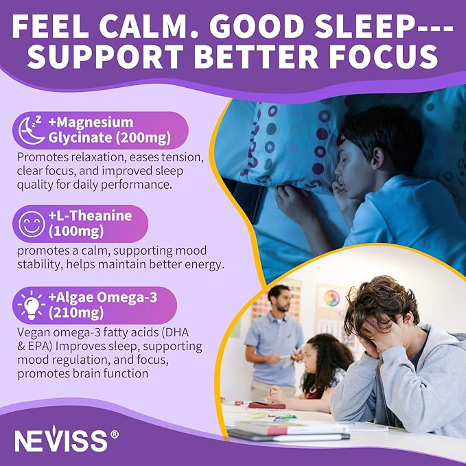 Teen Vitamins Methylated Multivitamin Gummies for Boys Girls 12-17 w/ Magnesium Glycinate Omega-3 L-Theanine for Teens Kids Calm &amp Focus Gummies Supplement 23-IN-1 Formula Sugar Free 120 ct