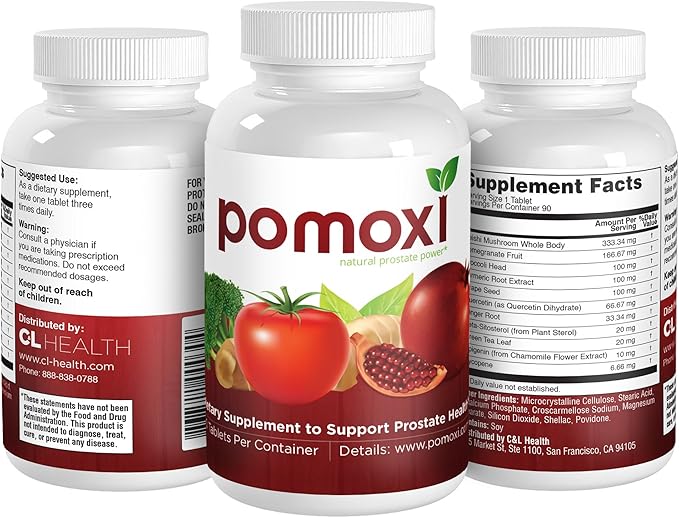Prostate Health Supplement for Men – 11‑Ingredient Natural Blend with Green Tea Pomegranate Broccoli &amp Turmeric – Antioxidant Support for Prostate Wellness – 90‑Count Tablets