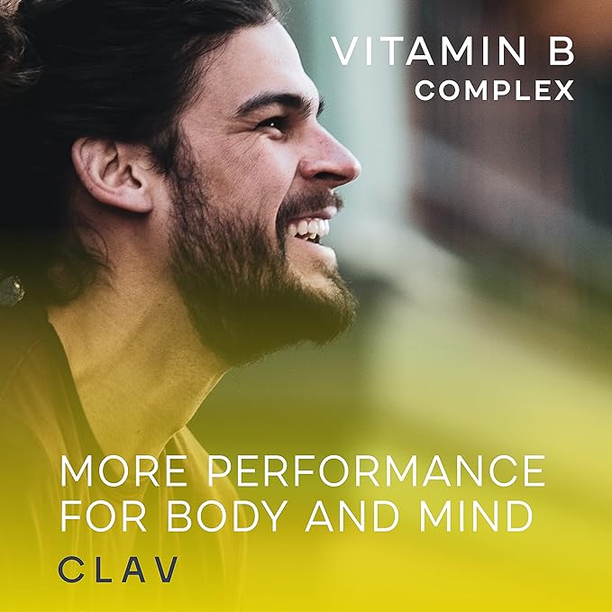 CLAV Vitamin B Complex - 120 Capsules - All 8 B Vitamins with Co-Factors Myo-Inositol &amp Choline - Supports Energy Metabolism - Vegan - Made in Germany