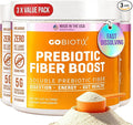 GOBIOTIX Fiber Supplement Powder with Prebiotics for Digestive Health and GLP-1 Support Soluble Fiber for Gut Health &amp Debloat Keto Vegan Gluten &amp Sugar Free 35 Servings (3 Pack)