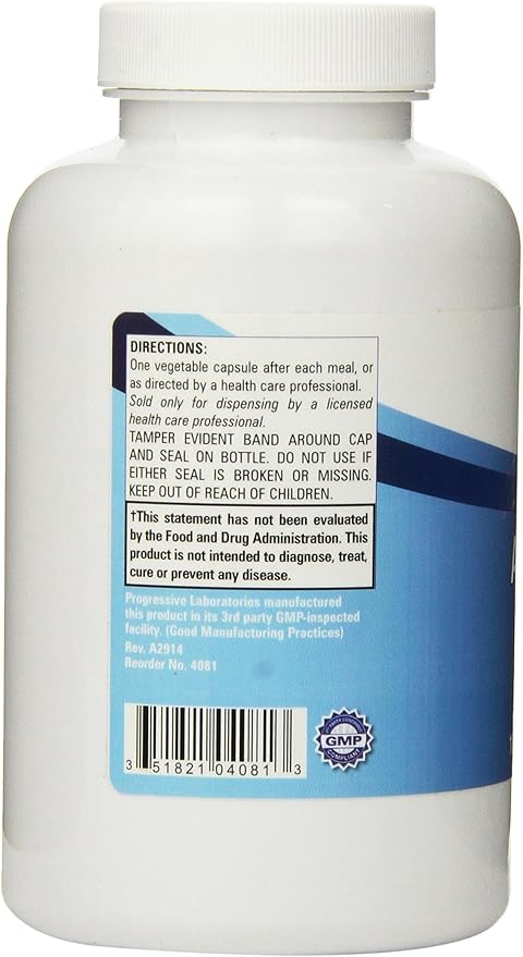 Progressive Labs Acid-A-Zyme Supplement 180 Count