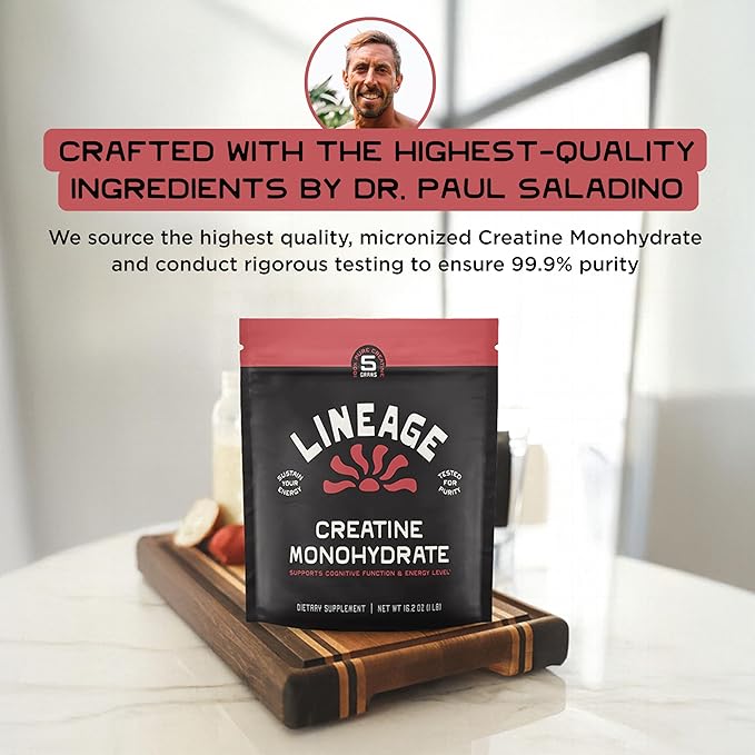 Micronized Creatine Monohydrate with Sea Salt - Micronized Creatine Powder for Training &amp Performance – No Artificial Ingredients – 90 Servings