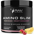 RAW Synergies Amino Slim - Slimming BCAA Weight Loss Drink for Women Vegan Amino Acids L-Glutamine Powder for Post Workout Recovery &amp Fat Burning | Daily Appetite Suppressant Metabolism Booster