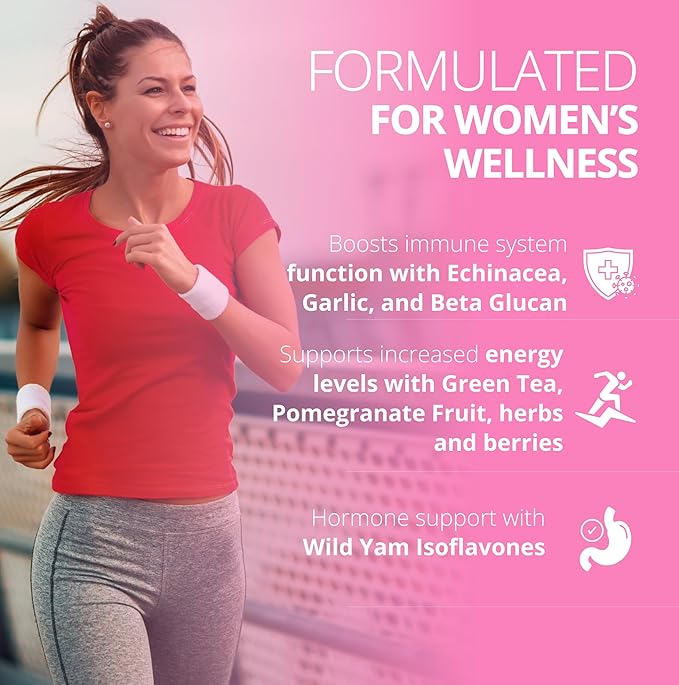 Stellar Labs Low FODMAP Vegan Women's Ultra Multi-Vitamin | Easy to Digest Daily Multivitamin Without Iron | Low Energy Supplement Female Support | Easy to Swallow Veggie Capsules | 60 Count