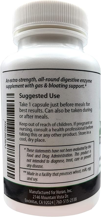 Digestive Enzymes Elite to Support Gallbladder &amp Bloating | Vegetarian Vegan Natural | 90 Caps