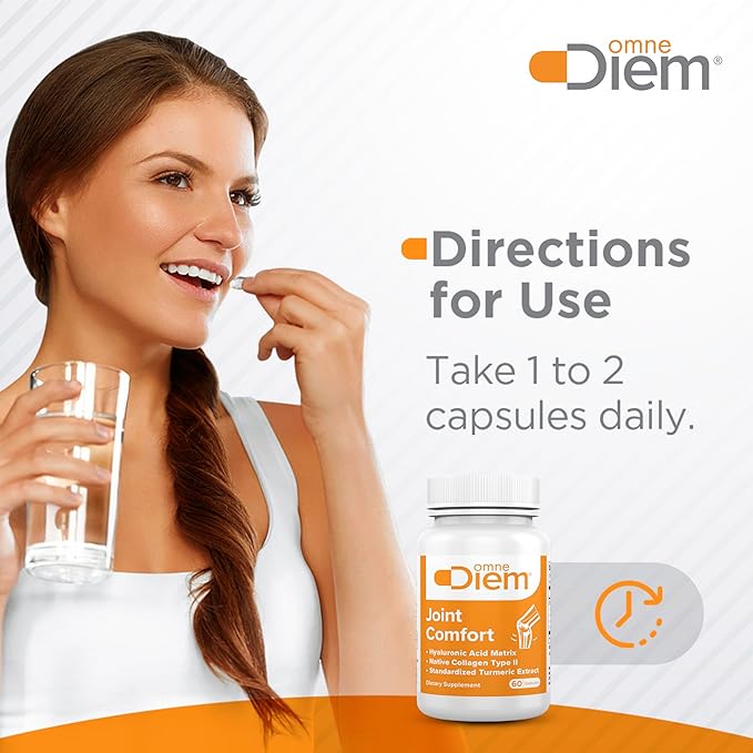 OmneDiem Joint Comfort with ZOARA 60 Capsules – Dietary Supplement for Comprehensive Joint Care &amp Comfort