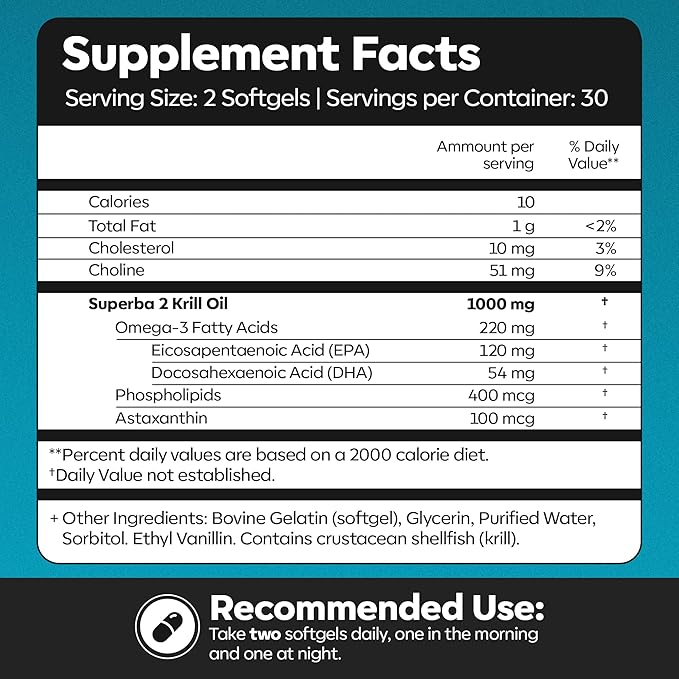 Daiwa Joint and Krill Oil Supplement Pack - Omega 3 Krill Oil Capsules with Herbal Blend 2-in-1 Formula