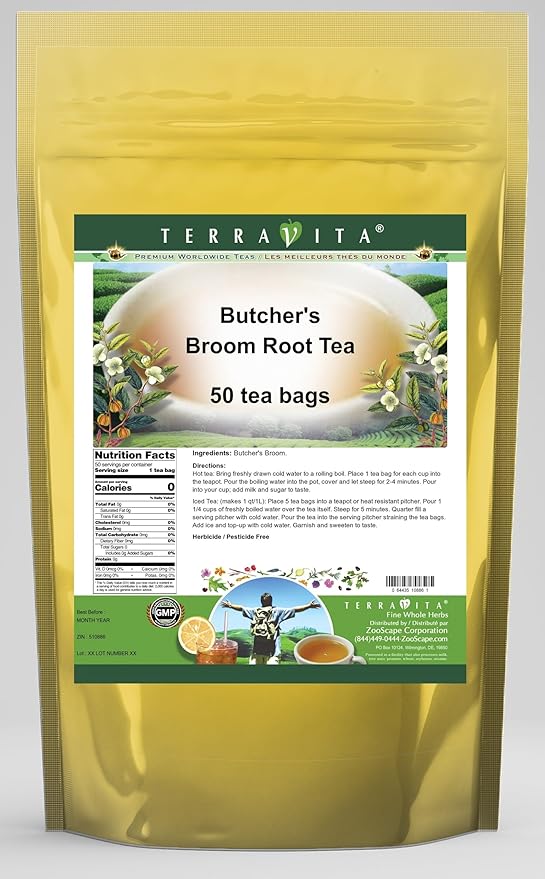 Butcher's Broom Root Tea (50 tea bags ZIN: 510886)
