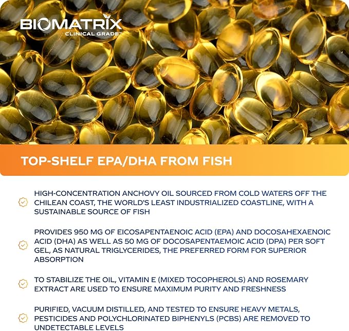 Support Omega EPA DHA Omega 3 Fish Oil Supplement - Cardiovascular Musculoskeletal Support (120 Gel Capsules)