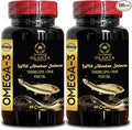 Fish Oil Premium - Dietary Supplement Natural Fish Oil Liquid softgels Supports Brain and Cognitive Function Non-GMO 2 Bottles 120 Capsules
