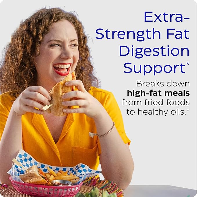 Enzymedica Lypo Gold - Protease Amylase &amp Lipase Digestive Enzymes for Women &amp Men Enzyme Supplement for Fat Digestion Gut Health &amp Gallbladder Support Helps Gas &amp Bloating Gluten