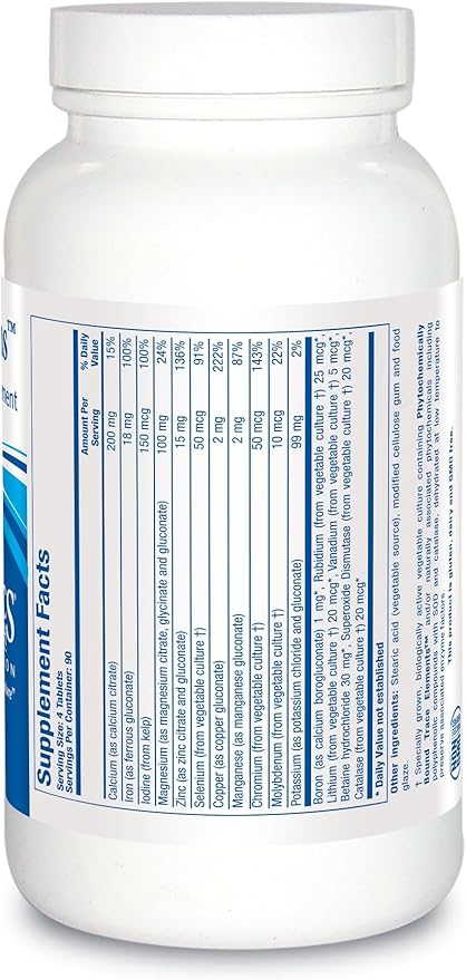 Biotics Research Multi-Mins - Bioavailable &amp Potent Multi Mineral Supplement Balanced Mineral Chelates &amp Whole Food Trace Minerals with Magnesium Chromium Iodine - Easily Absorbed - 360 Tab