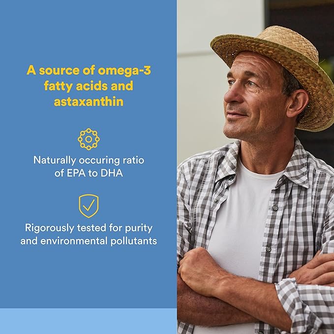 Natural Factors Wild Alaskan Salmon Oil Provides Omega-3 EPA DHA &amp Vitamin D Supports Brain &amp Heart Health 180 Softgels
