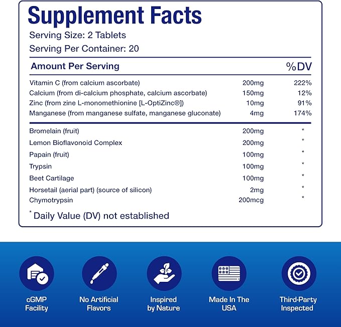 Cartilage Ligament and Tendon Supplement - Clinical Restorative Joint Support Formula with Bovine Cartilage Minerals &amp Proteolytic Enzymes for Comfort Mobility &amp Recovery Support - 20 Servings