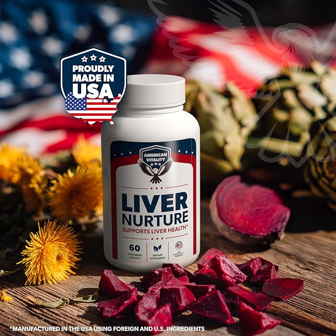Liver Nurture - Liver Supplement Formula with Milk Thistle Artichoke Dandelion Beet Root Turmeric &amp More - Liver Support Supplements - 60 Capsules