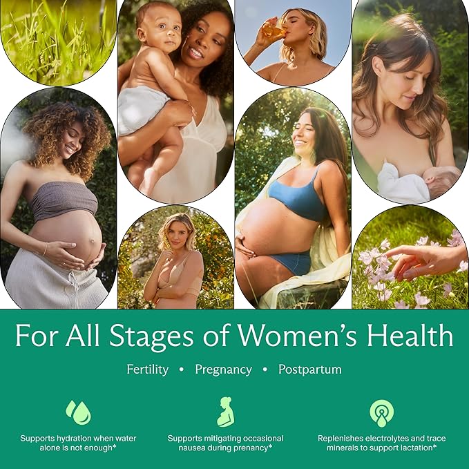 Needed Hydration Support with Electrolytes for Pregnancy &amp During Lactation &amp Trace Minerals – 30 Packets Lightly Sweetened with Real Fruit Lemon