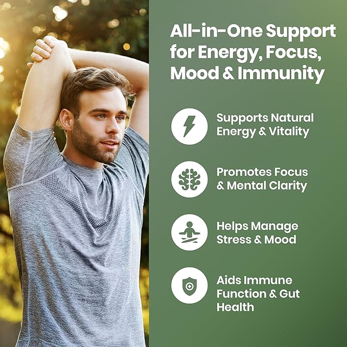 Cured 4 in 1 Gummies for Vitality with Pure Himalayan Shilajit for Men &amp Women Lions Mane Mushroom and Sea Moss Ashwagandha Supplements | Vegan &amp Non-GMO Neuropathy Supplements | Made in Ame