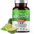 PLANT.O NUTRITION Citrus Bergamot Supplement 1200mg Highly Concentrated to 70% Polyphenols - Pure Bergamot Extract for Heart Health Immunity Antioxidant - 60 Veggie Capsules Made in USA
