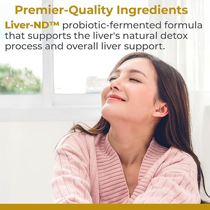 Premier Research Labs Liver-ND - Liver Cleanse Milk Thistle Extract Milk Thistle Liquid Drops Tincture Supplement Fermented with Probiotics with Antioxidants Turmeric 8 Fl Oz Bottle