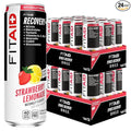 LIFEAID FITAID Post Workout Recovery Drink Strawberry Lemonade BCAAs Glucosamine Electrolytes Quercetin Paleo Vegan &amp Gluten-Free 40 Calories 12 Fl Oz (Pack of 24)