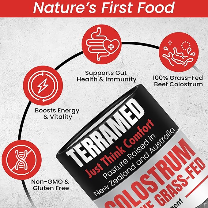 Colostrum Supplement | Bovine Grass Fed Colostrum with 60% IgG | with Lactoferrin PRPs Probiotics &amp Prebiotics | Gentle on Kids &amp Adults | GMO-Free | Tastes Delicious | 90 Gummies