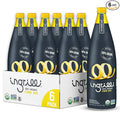 Ingrilli 100% Organic Lemon Juice 33.8 Fl Oz Glass Bottle (Pack of 6)