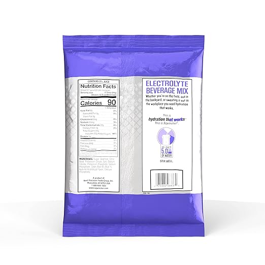 Sqwincher 016406-GR Concentrate Powder Pack 5 Gallon Yield Purple Standard (Pack of 16)