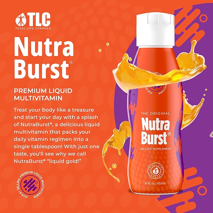 NutraBurst - Liquid Multivitamin Daily Nutritional Support Packed with Essential Vitamins and Minerals 16 fl. oz