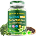 Liposomal Sulforaphane Supplement 150mg from Broccoli Seed Extract w/Myrosinase Quercetin Glutathione Sulforaphane Supplement Gummies for Antioxidants Detox Cellular Brain Health Chewable 60Cts
