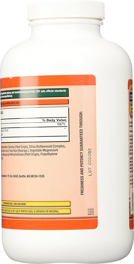 Kirkland Signature Vitamin C w/ Rose Hips 500 Tablets