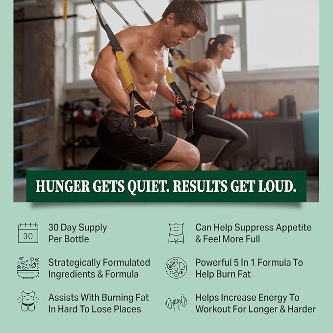GLP-1 Weight Loss Support - Fat Burner for Men &amp Women - Supports Healthy Pathways Associated with GLP-1 Activity + Appetite Suppressant Supplement - 60 Capsules to Help Lose Weight