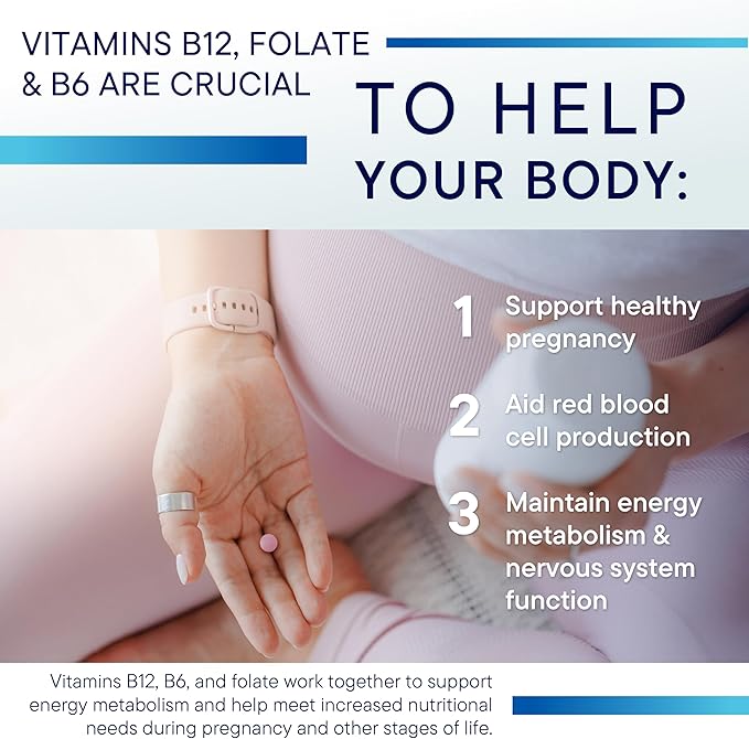 Biotics Research B12-2000™ Vitamin B12 2000 mcg B6 Folate–B12 Sublingual Lozenges Methylation Support Supplement High Potency Highly Absorbable Natural Berry Flavor Dissolves Easily–60 Count
