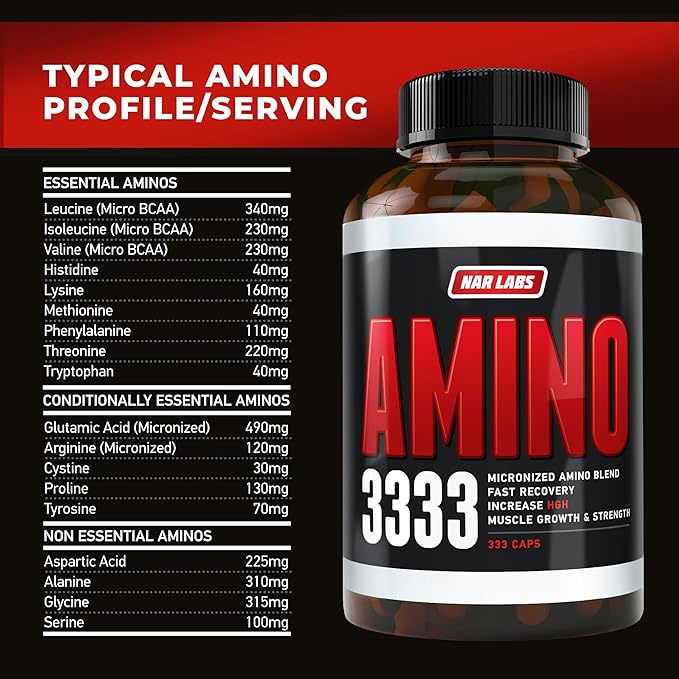 Real Amino Acid Complex 333 Capsules