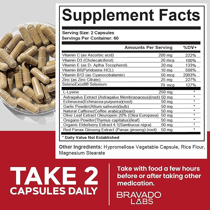 L-Lysine 250mg Capsules – Immune &amp Cold Sore Support – Vegan Non-GMO Allergen-Free 3rd-Party Tested Lisina 1000 mg Organica - Made in USA