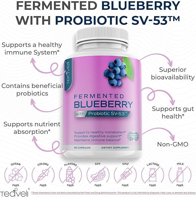 Teaveli Citicoline &amp Blueberry Capsules