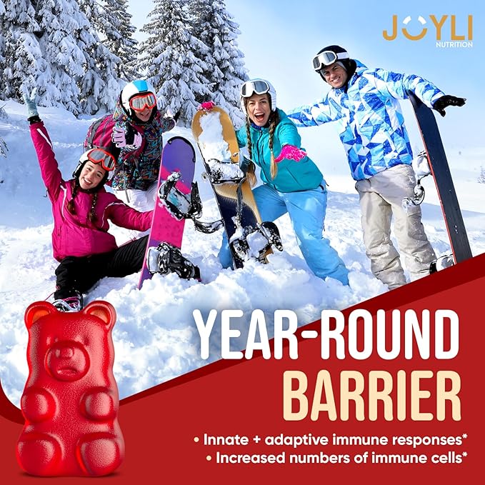 JOYLI Quercetin Gummies - Quercetin with Bromelain Zinc Vitamin C &amp Vitamin D3 - Quercetin Supplement 500MG for Immune System &amp Allergy - Quercetin for Kids and Adults - 60 Quercetin Chewable