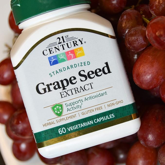 21st Century Grape Seed Extract Veg Capsules 60 Count (21378) (Pack of 4)