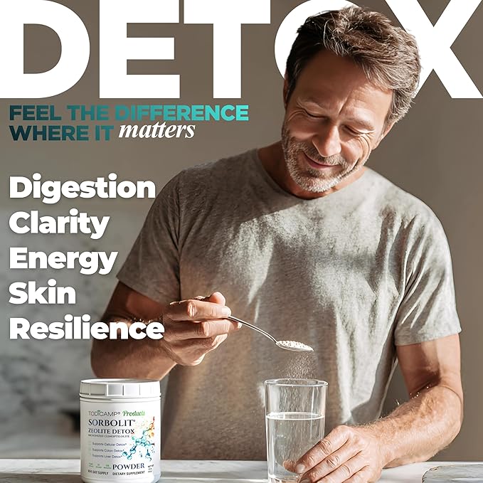 Zeolite Detox Sorbolit - Zeolite Binder Supplement for Full Body Detox - Gut Cleanse Cellular and Liver Detox (1 Pound (Pack of 1))