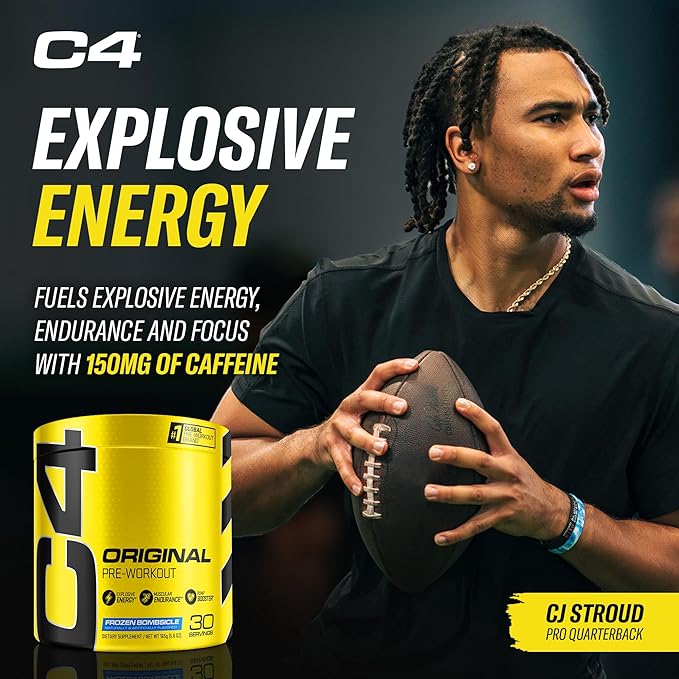 Cellucor Pre Workout &amp BCAA Bundle C4 Original Pre Workout Powder Frozen Bombsicle 30 Servings + XTEND BCAA Powder Freedom Ice 30 Servings