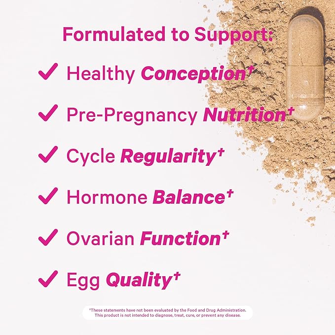 Pink Stork Fertility Bundle for Women – Conception Tea + Prenatal Vitamin Support with Inositol Vitex Folate &amp Ashwagandha – Supports Hormone Balance Cycle Health &amp Preconception Wellness