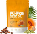 Pumpkin Seed Oil Capsules with Saw Palmetto – Cold Pressed Pumpkin Seed Oil Essential Fatty Acids &amp Phytosterols 300 Softgels for Prostate Bladder &amp Urinary Support Non-GMO 1 Pack