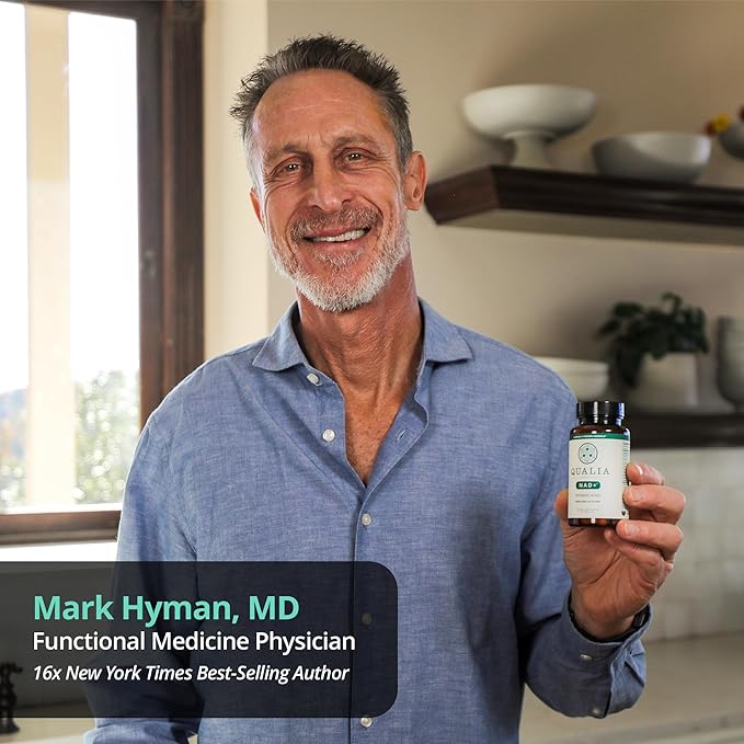 Qualia NAD Supplement — Clinically Proven to Boost NAD+ up to 67%. Optimized Aging Energy Focus. Elite NAD+ Booster Ingredients Nicotinamide Riboside (NIAGEN) Niacin Niacinamide (1 Month Supply)