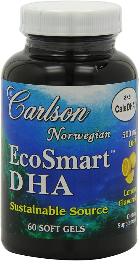 Carlson Labs Ecosmart DHA 500 Mg Mineral Supplement Softgels 80 Count