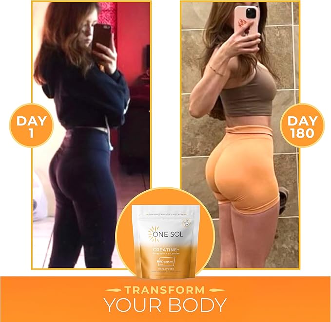 One Sol Creatine &amp Pre-Workout Bundle for Women: Boost Lean Muscle Recovery Energy &amp Focus with Natural Vegan Supplements (Unflavored Creatine &amp Mango Guava Pre-Workout)