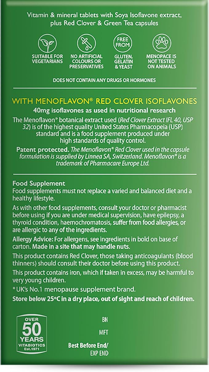 Menopace by Vitabiotics Max Capsules &amp Tablets x 84