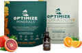 Optimize Minerals Blood Orange and Citrus Blast Hydration Bundle | All in-One Supplement Pack Ionic Trace Mineral Blend Electrolyte and Micronutrient Support